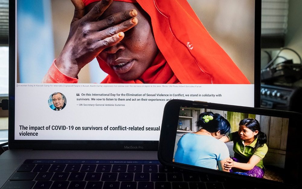 A view of the 6th official virtual observance of the International Day for the Elimination of Sexual Violence in Conflict on 19 June 2020- UN