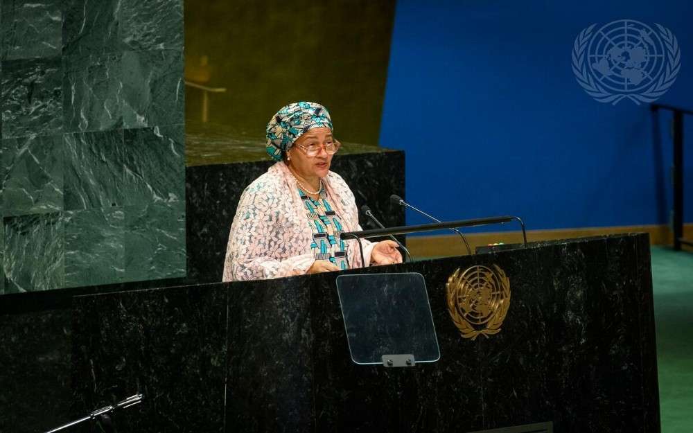 United Nations Deputy Secretary-General Amina Mohammed addresses the opening of 17th Session of the Conference of States Parties to the Convention on the Rights of Persons with Disabilities ( COSP17) 